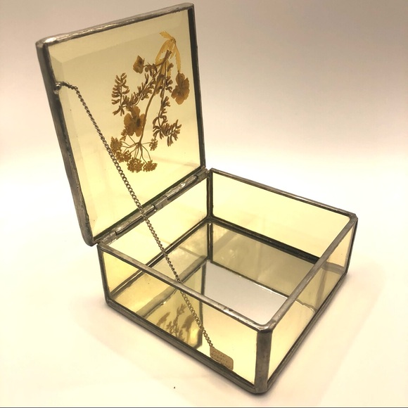 Pressed flower glass box - Picture 3 of 7
